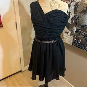 Express One Shoulder Ruffle Mini Dress Size 2 BNWT